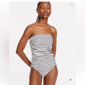 Ruched Bandeau One-Piece Swimsuit